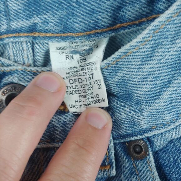 Faded Glory Boy's Relaxed Fit Adjustable Waist Blue Jeans Size 10S Light Wash - Picture 2 of 8